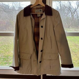 LL Bean Tan Chore Coat